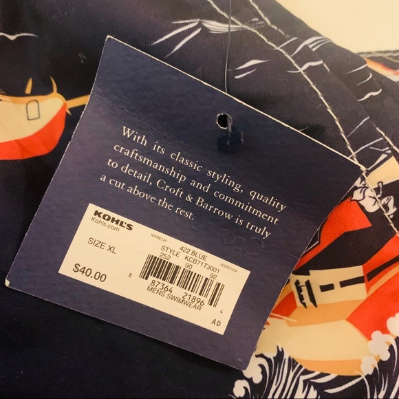 CROFT & BARROW SWIM Trunks - Picture 4 of 6